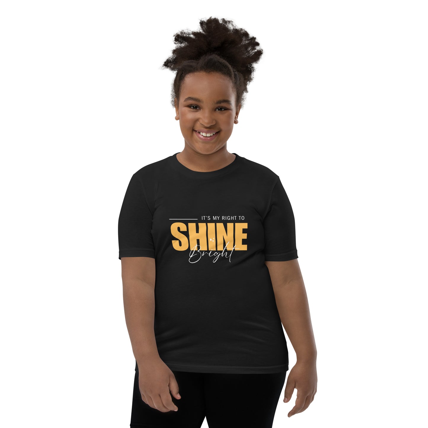 Youth Short Sleeve T-Shirt: It's My Right To Shine Bright