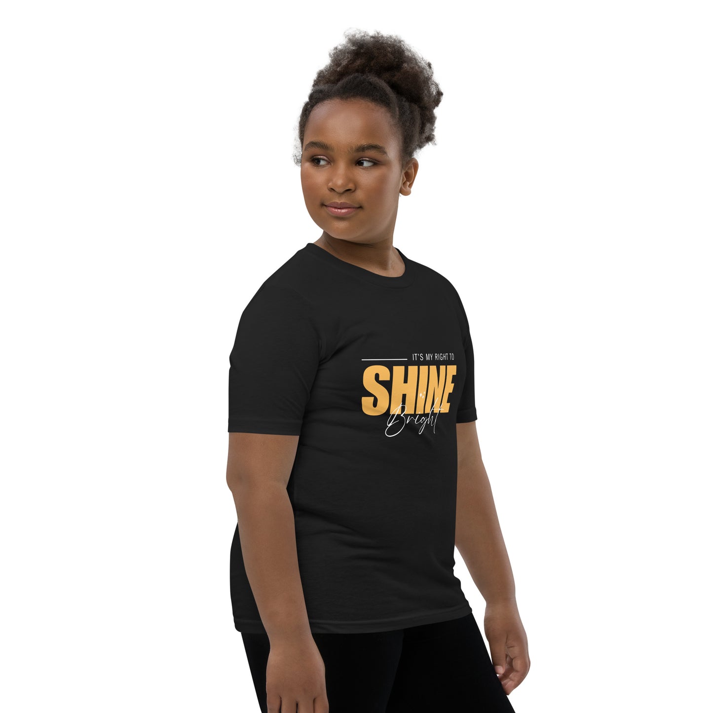 Youth Short Sleeve T-Shirt: It's My Right To Shine Bright